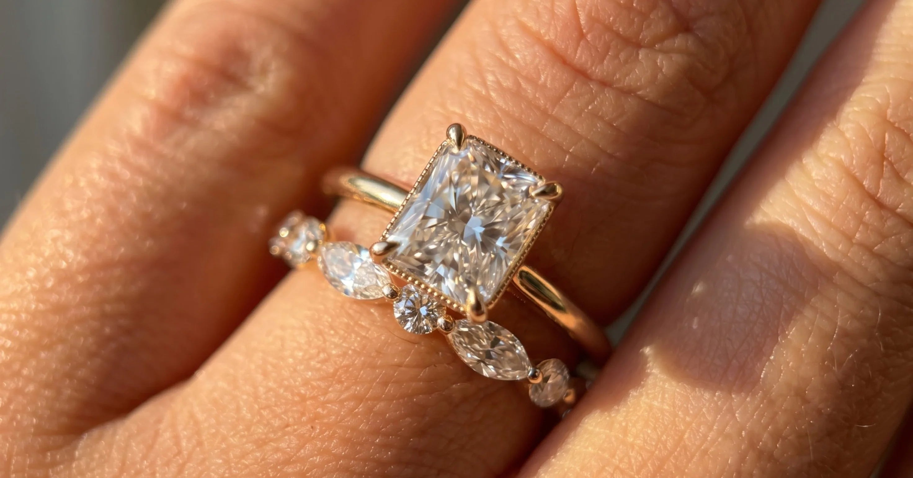 How to Wear Engagement Ring and Wedding Band