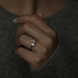 Oval Cut Pave Lab Grown Diamond Engagement Ring