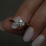 Oval Solitaire Lab Grown Diamond Engagement Ring