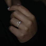 Round Cut Pave Lab Grown Diamond Engagement Ring