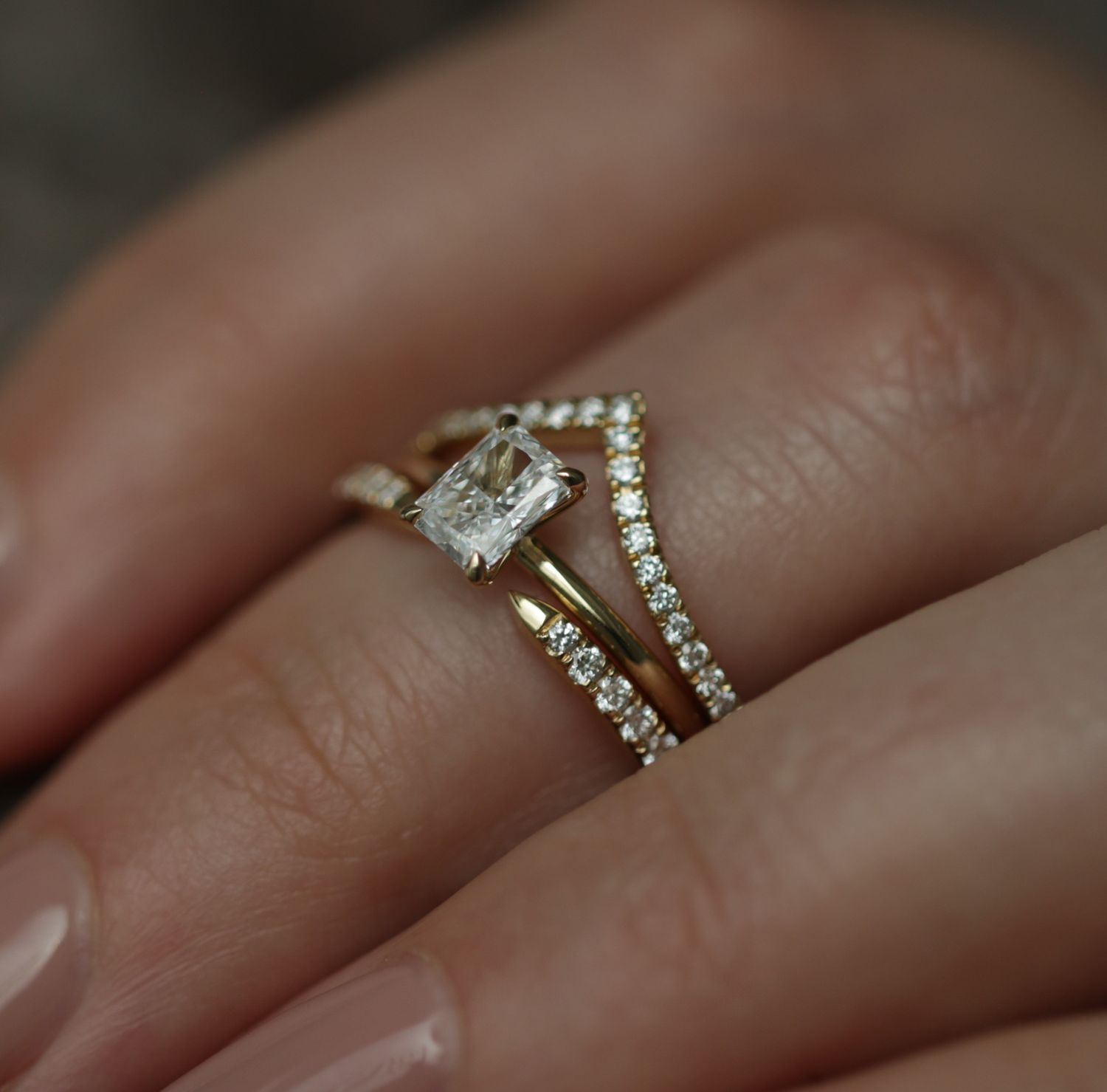 Radiant Solitaire Lab Grown Diamond Engagement Ring