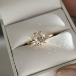 Stunning 1 CT Oval Moissanite Engagement Ring with Solitaire Design