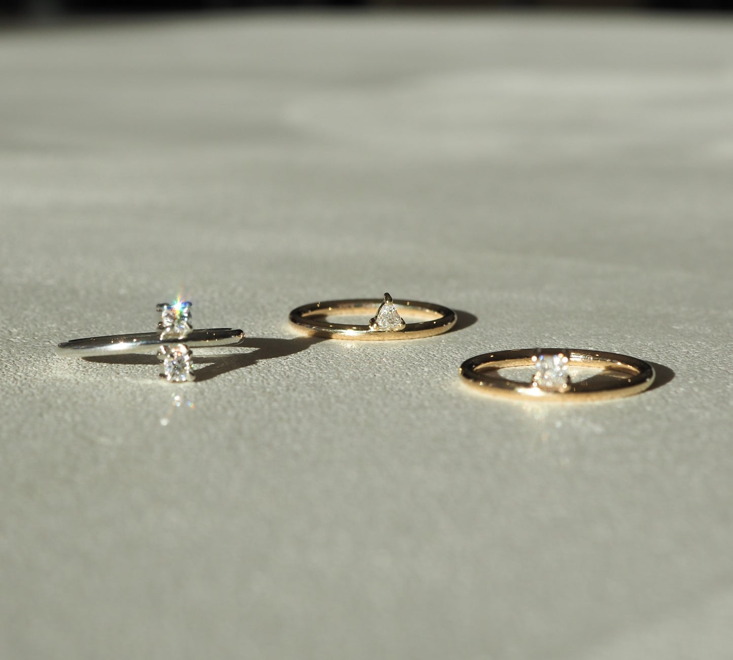 Trillion Solitaire Lab Grown Diamond Engagement Ring