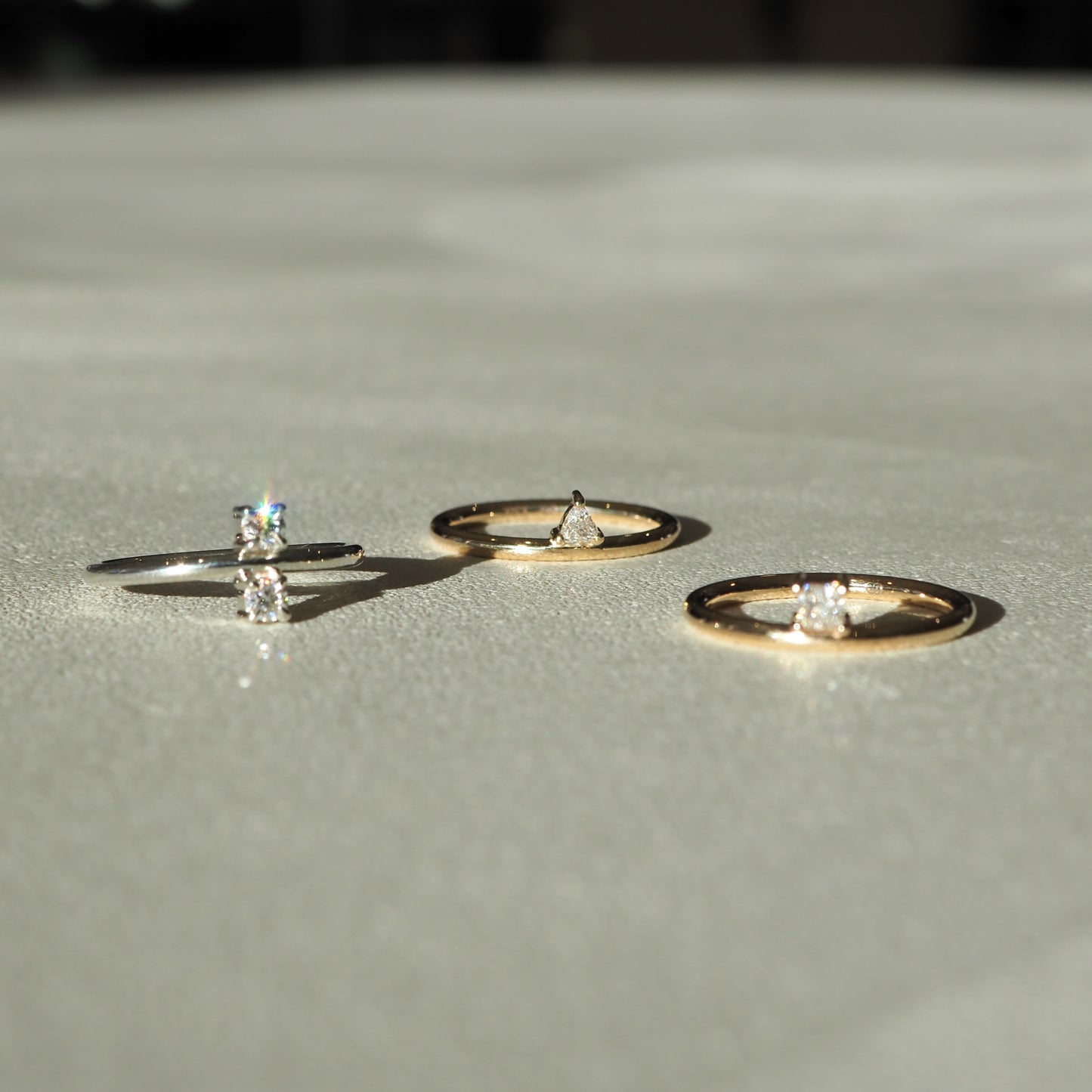 Trillion Solitaire Lab Grown Diamond Engagement Ring