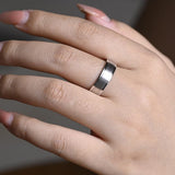 Delicate Men's Wedding Band Brushed in Solid Gold 1