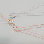 0.24 CT Hexagon Cut Bezel Moissanite Necklace