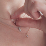 0.24 CT Hexagon Cut Bezel Moissanite Necklace