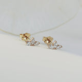 0.30 TCW Marquise Cut Moissanite Stud Earrings