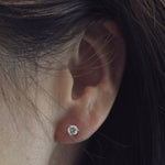 0.70 TCW Round Cut Moissanite Stud Earrings