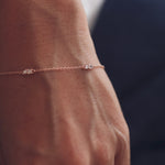 0.3 TCW Pear & Asscher Cut Moissanite Clover Bracelet