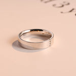 Delicate Moissanite Band with 0.05 TCW Round Cut Stones in Solid Gold 8
