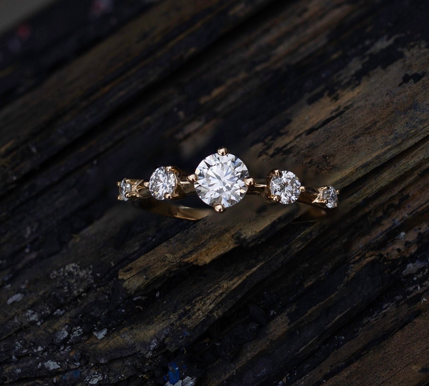 0.80 CT Round Dainty Lab Grown Diamond Wedding Band