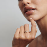 Stunning 0.15 CT Heart Moissanite Engagement Ring with Solitaire Design