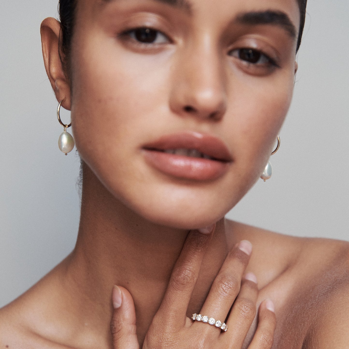 Stunning 0.5 TCW Round Moissanite Stones Half Eternity Wedding Band