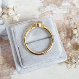 Round Cluster Lab Grown Diamond Engagement Ring