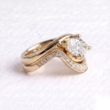 1.5 CT Marquise Lab Grown Diamond Bridal Set