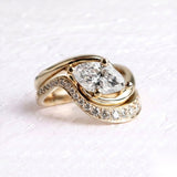 1.5 CT Marquise Lab Grown Diamond Bridal Set