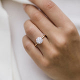 2.1 CT Round Solitaire Lab Grown Diamond Engagement Ring