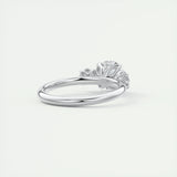 1.5 CT Round 3 Stones CVD F/VS1 Diamond Engagement Ring 3