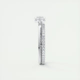 2 CT Marquise Half Bezel CVD F/VS1 Diamond Engagement Ring 5