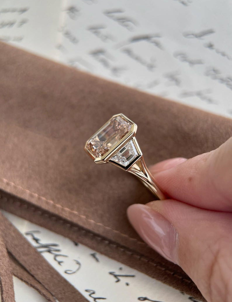 Round Cut Solitaire Lab Grown Diamond Engagement Ring