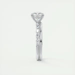 2 CT Cushion Solitaire CVD F/VS1 Diamond Engagement Ring 5