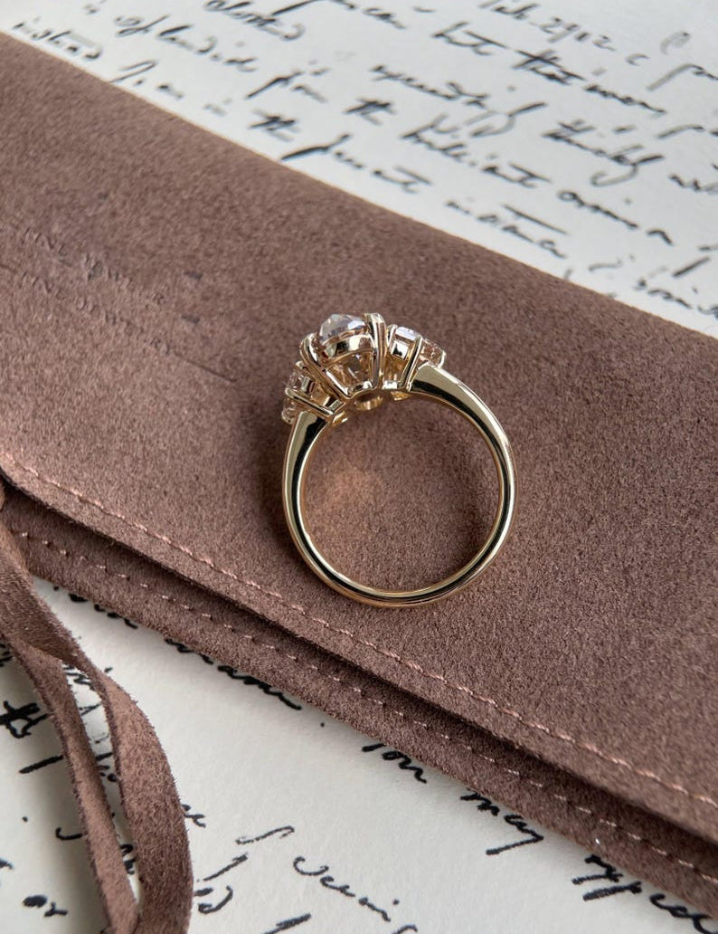 Round Cut Solitaire Lab Grown Diamond Engagement Ring
