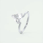1.5 CT Trillion Solitaire CVD F/VS1 Diamond Engagement Ring 4