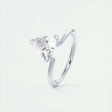 1.5 CT Trillion Solitaire CVD F/VS1 Diamond Engagement Ring 4
