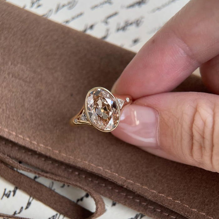 Round Cut Solitaire Lab Grown Diamond Engagement Ring