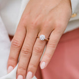 2.1 CT Round Solitaire Lab Grown Diamond Engagement Ring