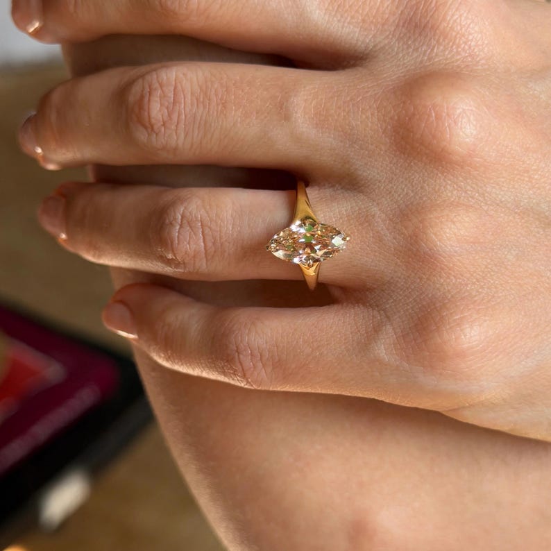 Round Cut Solitaire Lab Grown Diamond Engagement Ring