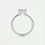 2 CT Round Half Bezel CVD F/VS1 Diamond Engagement Ring 7