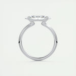 2 CT Marquise Half Bezel CVD F/VS1 Diamond Engagement Ring 8