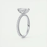 1.75 CT Emerald Solitaire CVD F/VS1 Diamond Engagement Ring 4