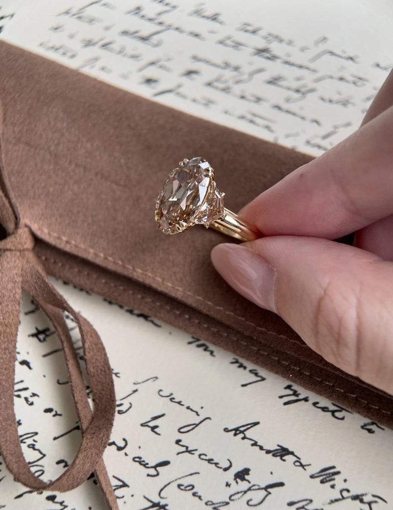 Round Cut Solitaire Lab Grown Diamond Engagement Ring