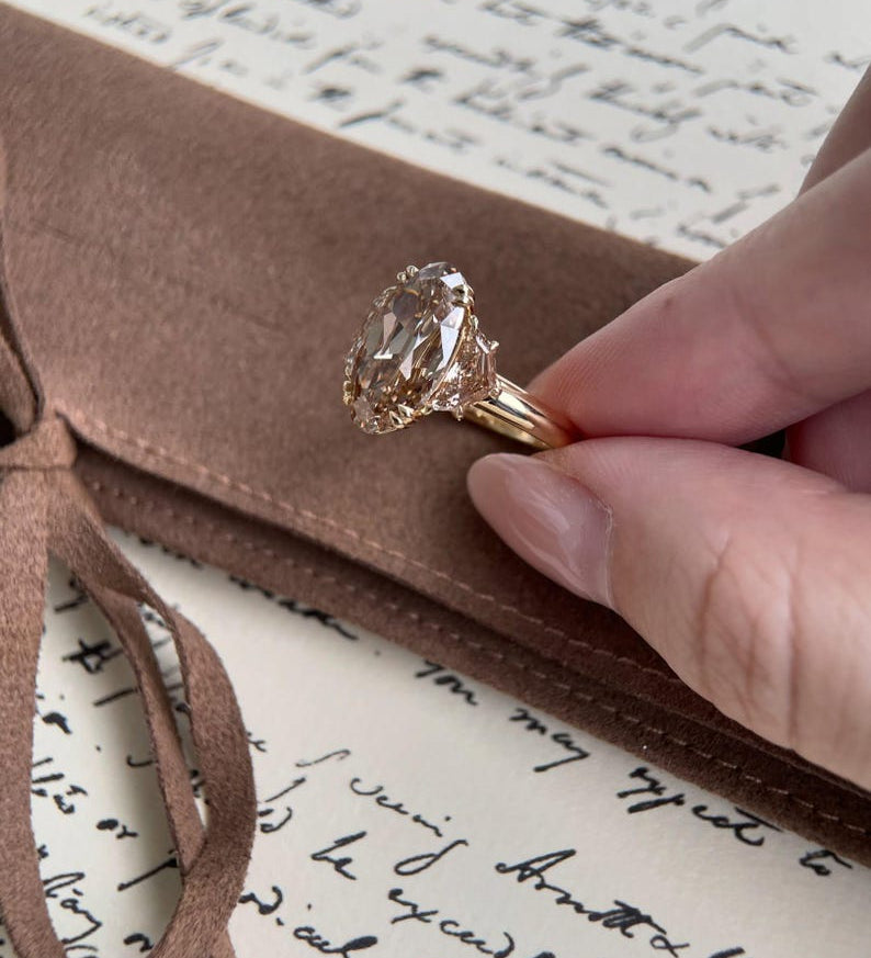 Round Cut Solitaire Lab Grown Diamond Engagement Ring
