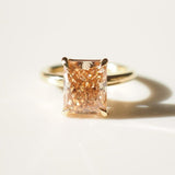 Round Cut Solitaire Lab Grown Diamond Engagement Ring