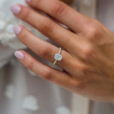 1.50 CT Cushion Solitaire Moissanite Engagement Ring 2