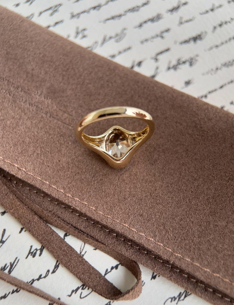 Round Cut Solitaire Lab Grown Diamond Engagement Ring