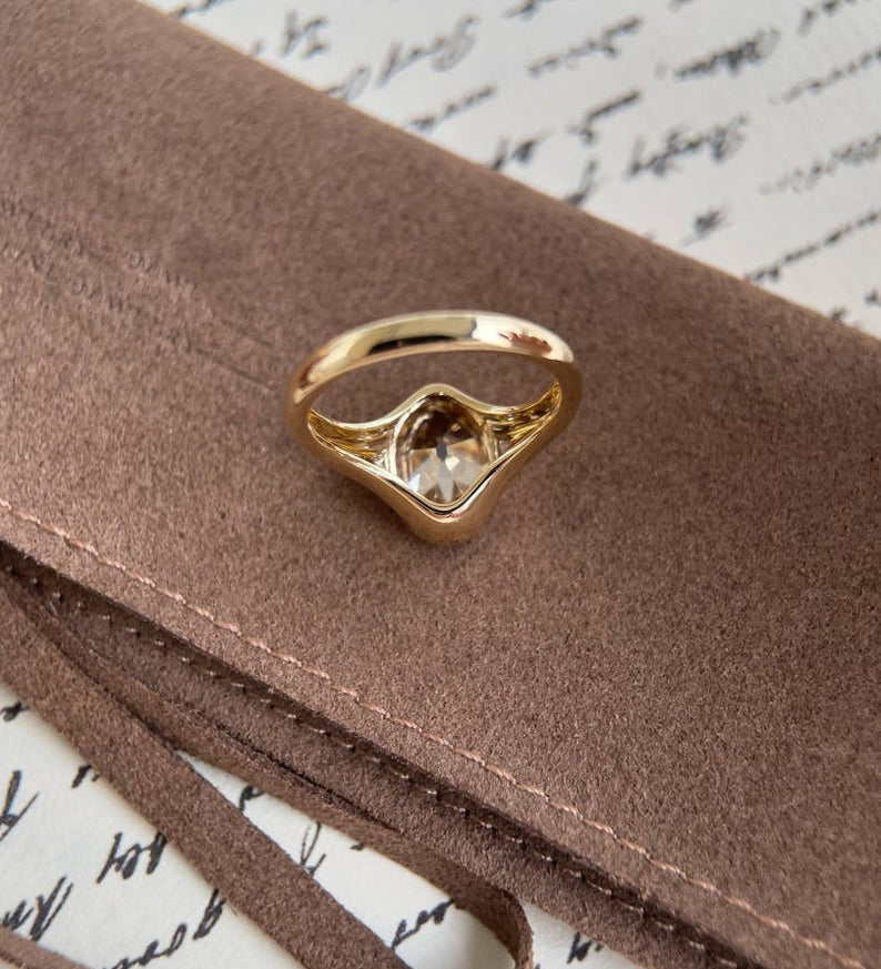 Round Cut Solitaire Lab Grown Diamond Engagement Ring
