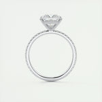 2 CT Princess Solitaire CVD F/VS1 Diamond Engagement Ring 7