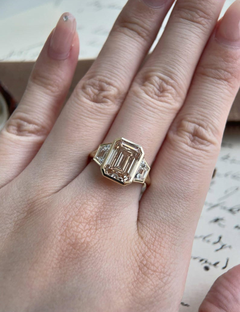 Round Cut Solitaire Lab Grown Diamond Engagement Ring