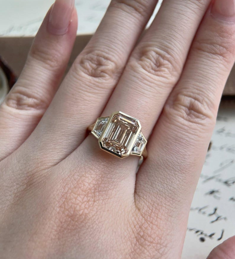 Round Cut Solitaire Lab Grown Diamond Engagement Ring