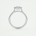 2 CT Asscher Bezel CVD F/VS1 Diamond Engagement Ring 7