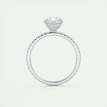 2 CT Oval Solitaire CVD F/VS1 Diamond Engagement Ring 8