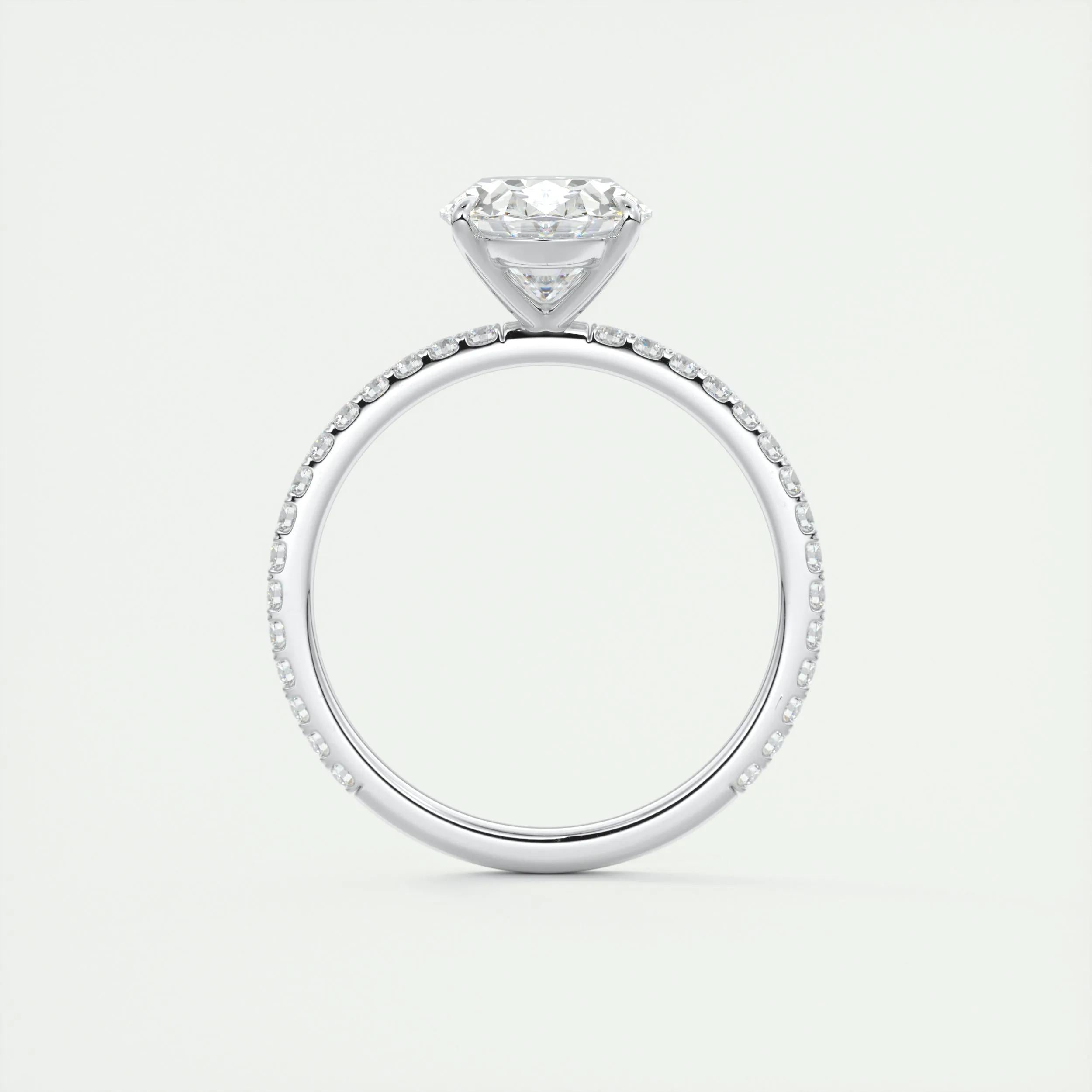 2 CT Oval Solitaire CVD F/VS1 Diamond Engagement Ring 8