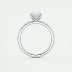 1.5 CT Oval Solitaire CVD F/VS1 Diamond Engagement Ring 7