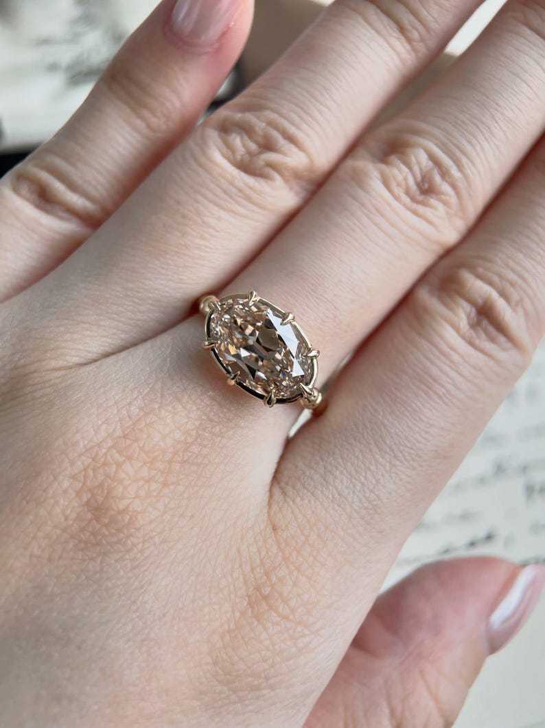 Round Cut Solitaire Lab Grown Diamond Engagement Ring
