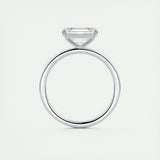 2 CT Emerald Solitaoire CVD F/VS1 Diamond Engagement Ring 8